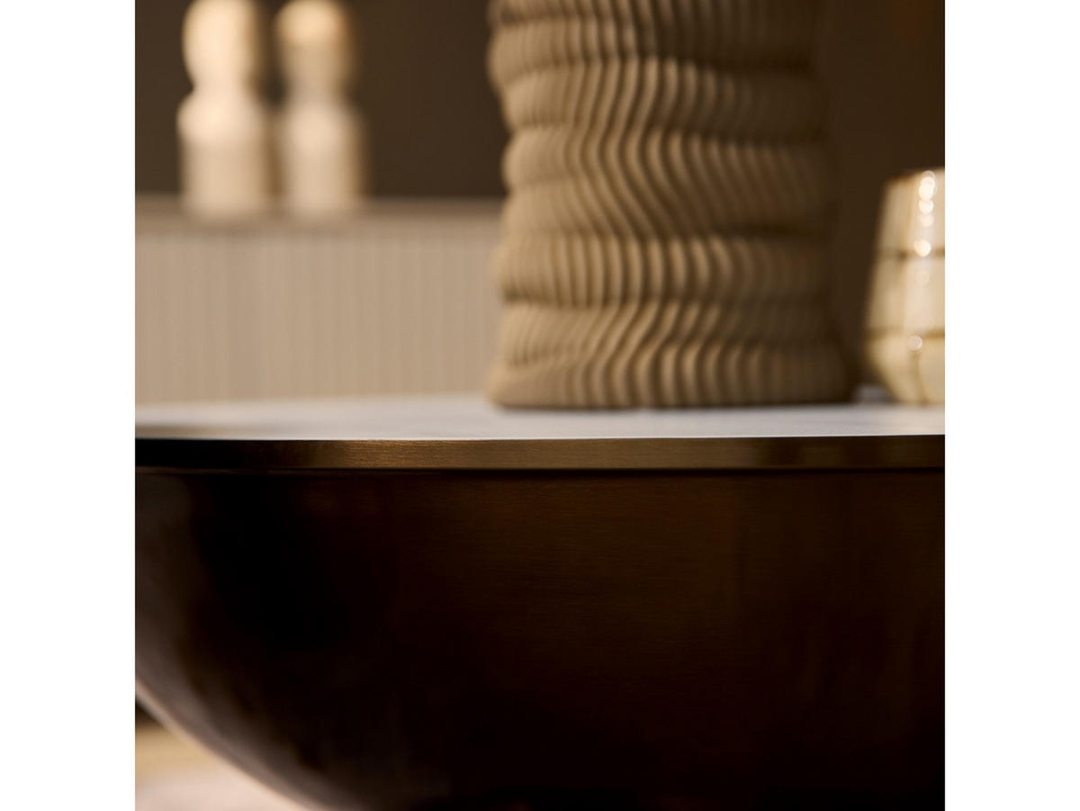 COUCHTISCH Ava Metall 75 cm / 75 cm + 50 cm / 50 cm Metallic Bronze - Bronzefarben, Metall (75/75/38cm)