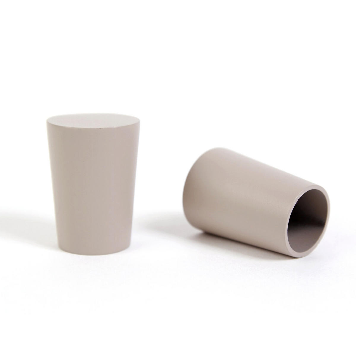 GARDINENSTANGE 1-lauf Kegel - Beige, Metall (320cm) - Deco-Raum