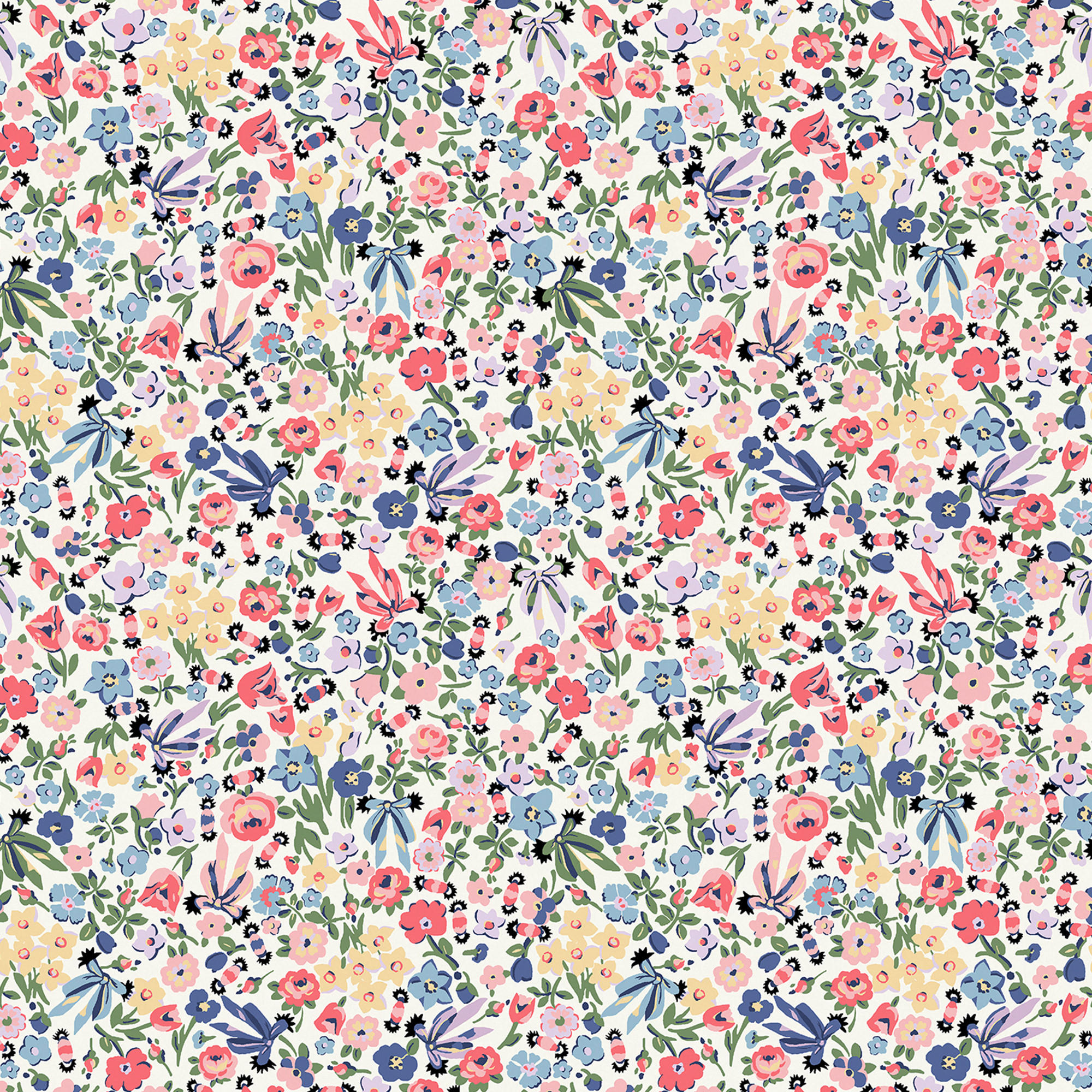 VLIESTAPETE Harmonie Ditsy Day - Multicolor, Papier/Kunststoff (52/1000cm)