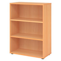 REGAL - 3 Ordnerhöhen 40/80/110 cm in Buchefarben - Buchefarben, Holzwerkstoff (80/110/40cm) - bümö