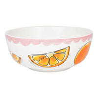 SCHALE Orange in Bunt - 15cm - Multicolor, Keramik (15.5/6.7/15.5cm) - Blond Amsterdam
