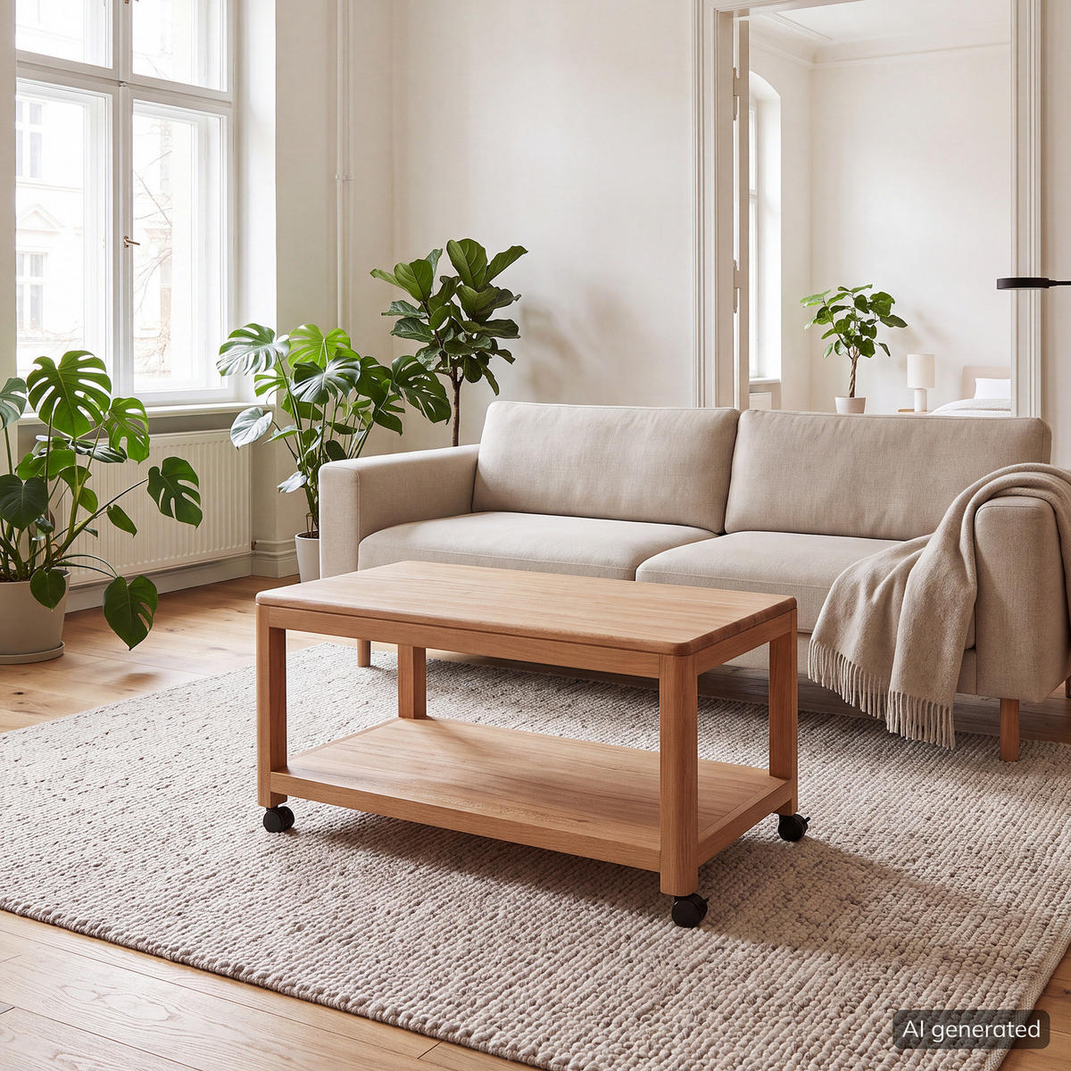 COUCHTISCH - Braun, Holz (40/75/40cm) - home24