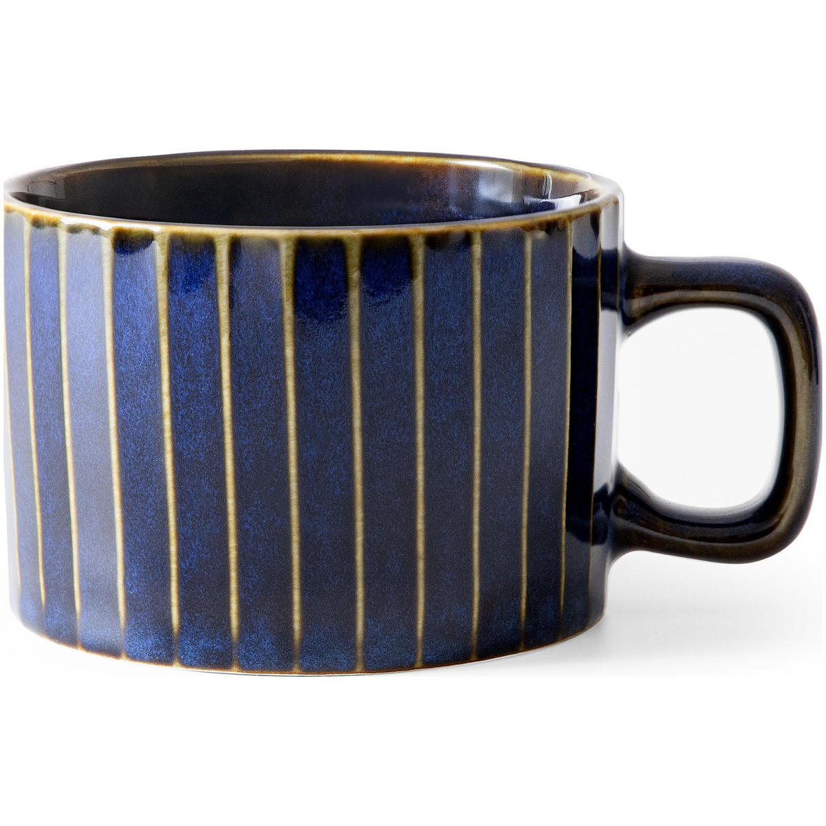 KAFFEETASSE AD STRIPES, 6-tlg - Dunkelblau, Keramik (8.7/5.8/11.5cm) - KONSIMO®