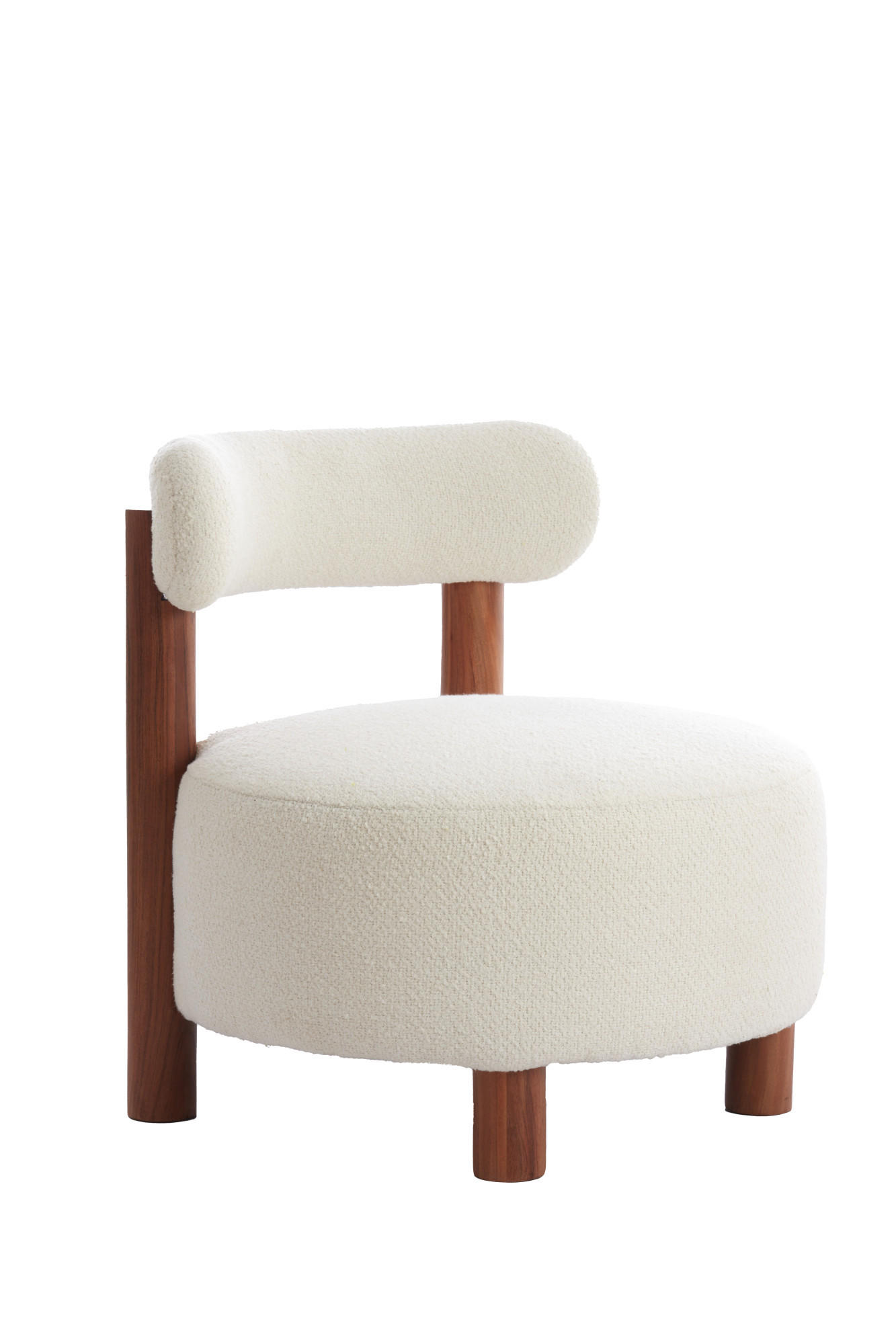 SESSEL Ferentino Braun Ø74/74 cm - Braun, Holz (74/74/74cm) - Light & Living