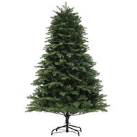 WEIHNACHTSBAUM 180 cm , Alpentanne, naturgetreu, Grün - Grün, Kunststoff (180cm) - HOMCOM