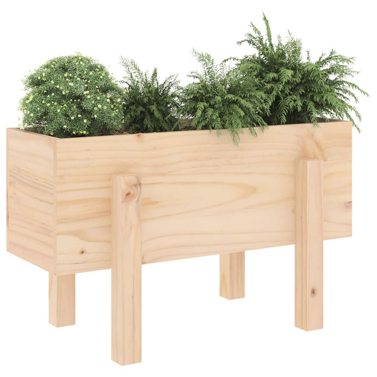 PFLANZKÜBEL 62x30x38 cm Massivholz Kiefer - Naturfarben, Holz (62/38/30cm)