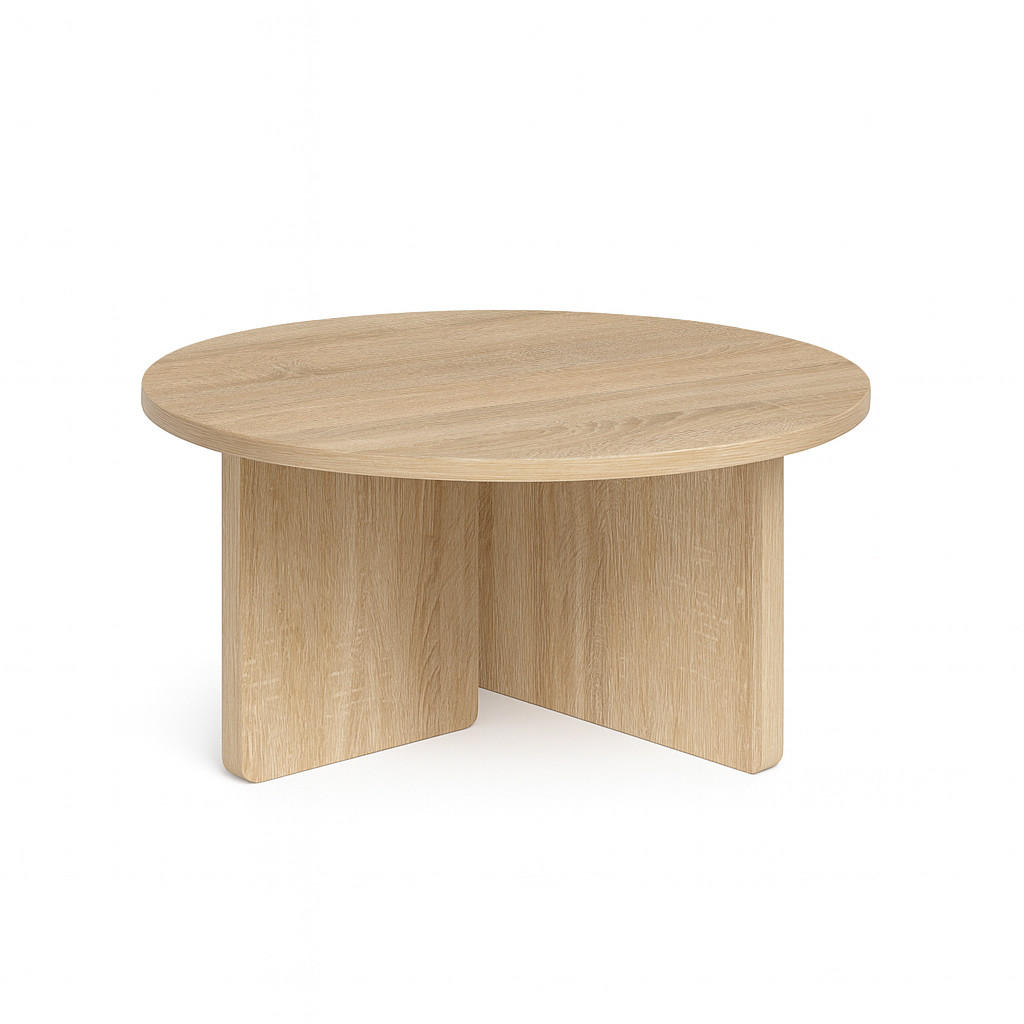 FAVI Couchtisch 60 cm, minimalistisch und zeitlos, Eiche Sonoma - Sonoma Eiche, Holz (60/60/40cm) - Dekori_Interiors