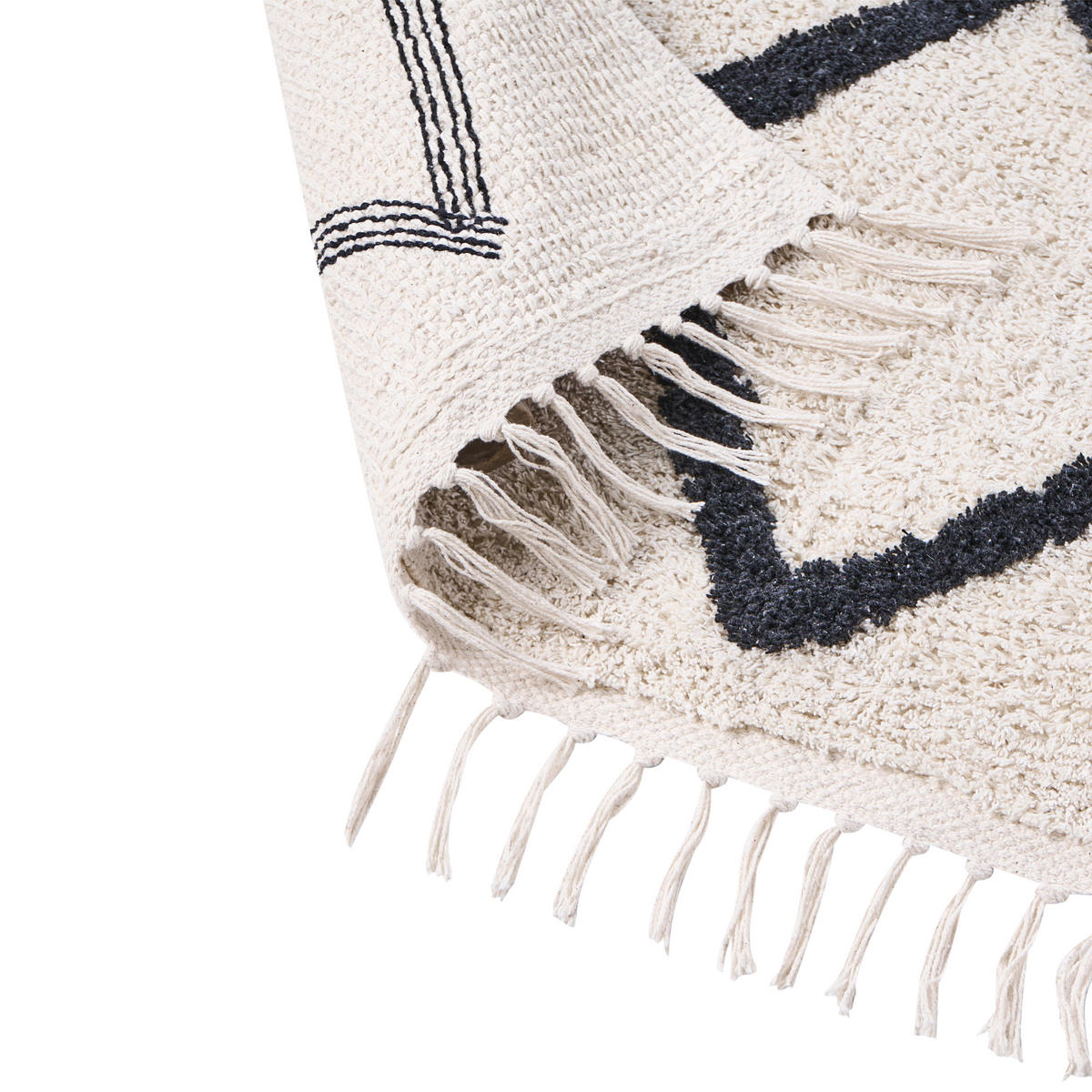 KURZFLOR-TEPPICH Eldes 230/160 cm - Beige, Textil (160/230cm) - Beliani