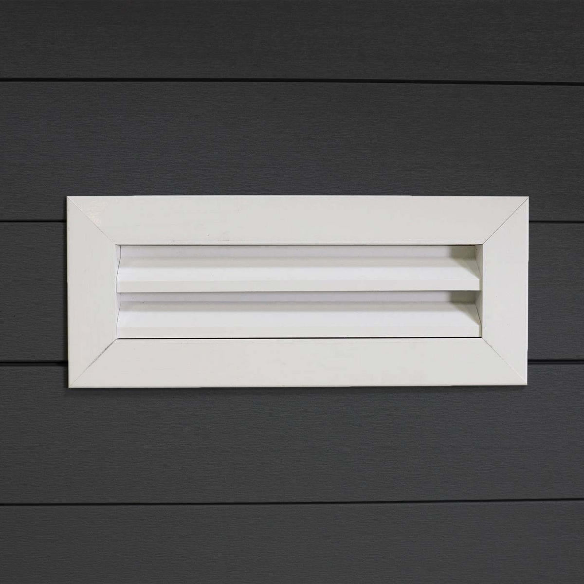 WPC GARTENHAUS MIT PULTDACH Graphit, Weiß - Graphitfarben/Weiß, Kunststoff (366/245/354cm) - MCW