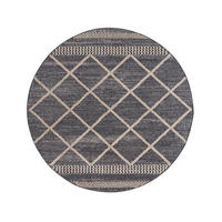 KURZFLOR-TEPPICH Art 2645 Grau 200x200 cm rund - Grau, Textil (200/200cm) - carpet city