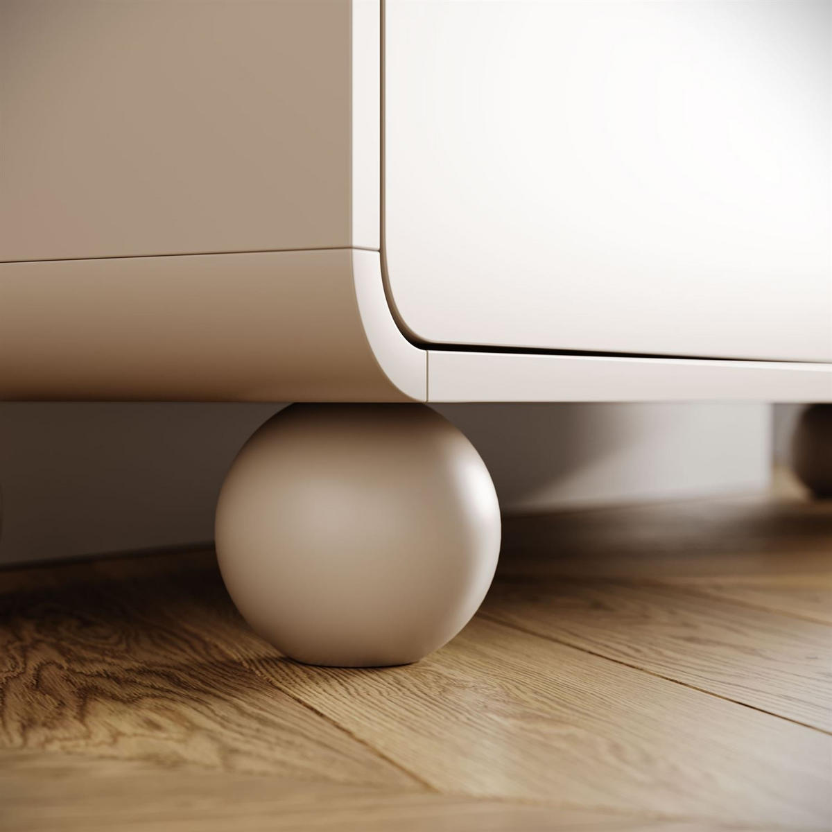 KOMMODE OLIVIO KSZ160 dreiteilig mit Schubladen - Kaschmir, Holzwerkstoff (160/75/39cm) - Lookway