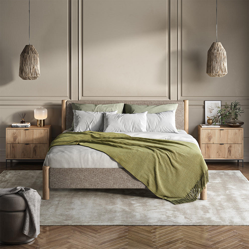 NACHTTISCHE Eliza Viking Oak 2er Set - Eichefarben, Holzwerkstoff (66/60/36cm) - Vicco