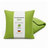 VERWANDLUNGSDECKE 2 in 1 - Grün 135x200 cm - Grün, Textil (135/200cm) - Bestlivings