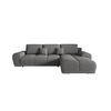 ECKSOFA BEGA L Rechts ARAGON 93 mit Schlaffunktion - Grau, Textil (289/185cm) - Bedante