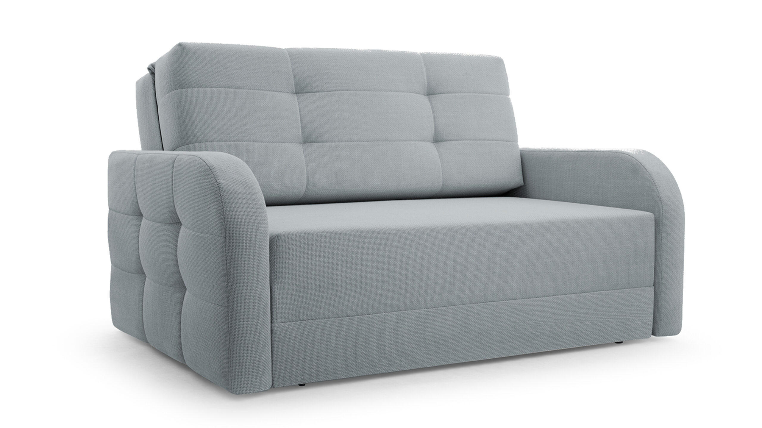 SCHLAFSOFA Porto 120 - Hellgrau (BRAGI 13) - Hellgrau, Holz (141/90/100cm) - Möblo
