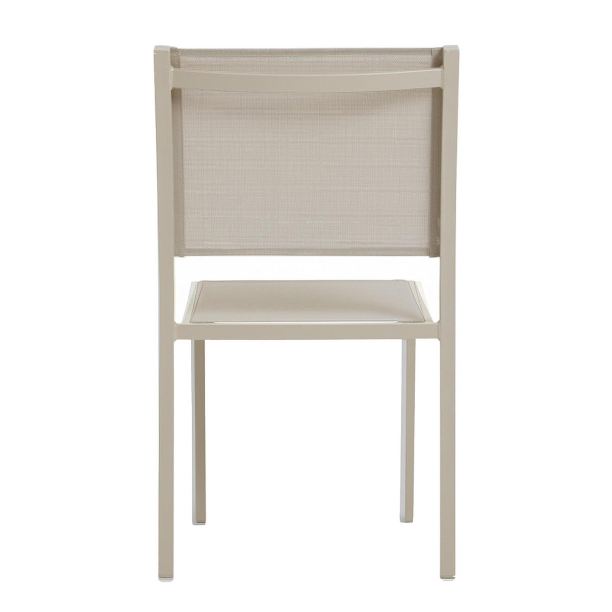 GARTENSTUHL, Beige - Beige, Metall (48/87/60cm) - Oviala