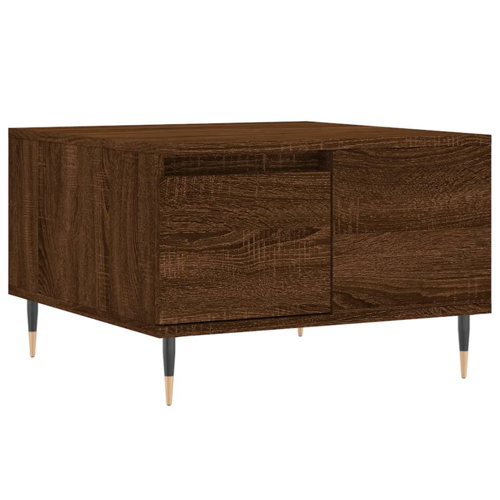 COUCHTISCH Braun Eichen-Optik 55x55x36,5 cm Holzwerkstoff - Braun, Holzwerkstoff (55/55/36.5cm) - furnicato