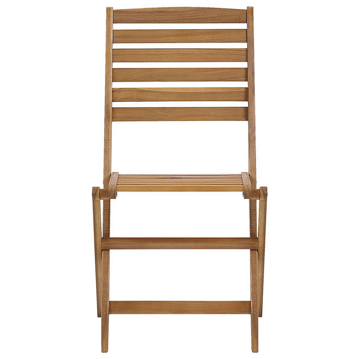 GARTENMÖBEL SET 6-Sitzer Akazienholz hellbraun Tolve - Hellbraun, Holz - Beliani