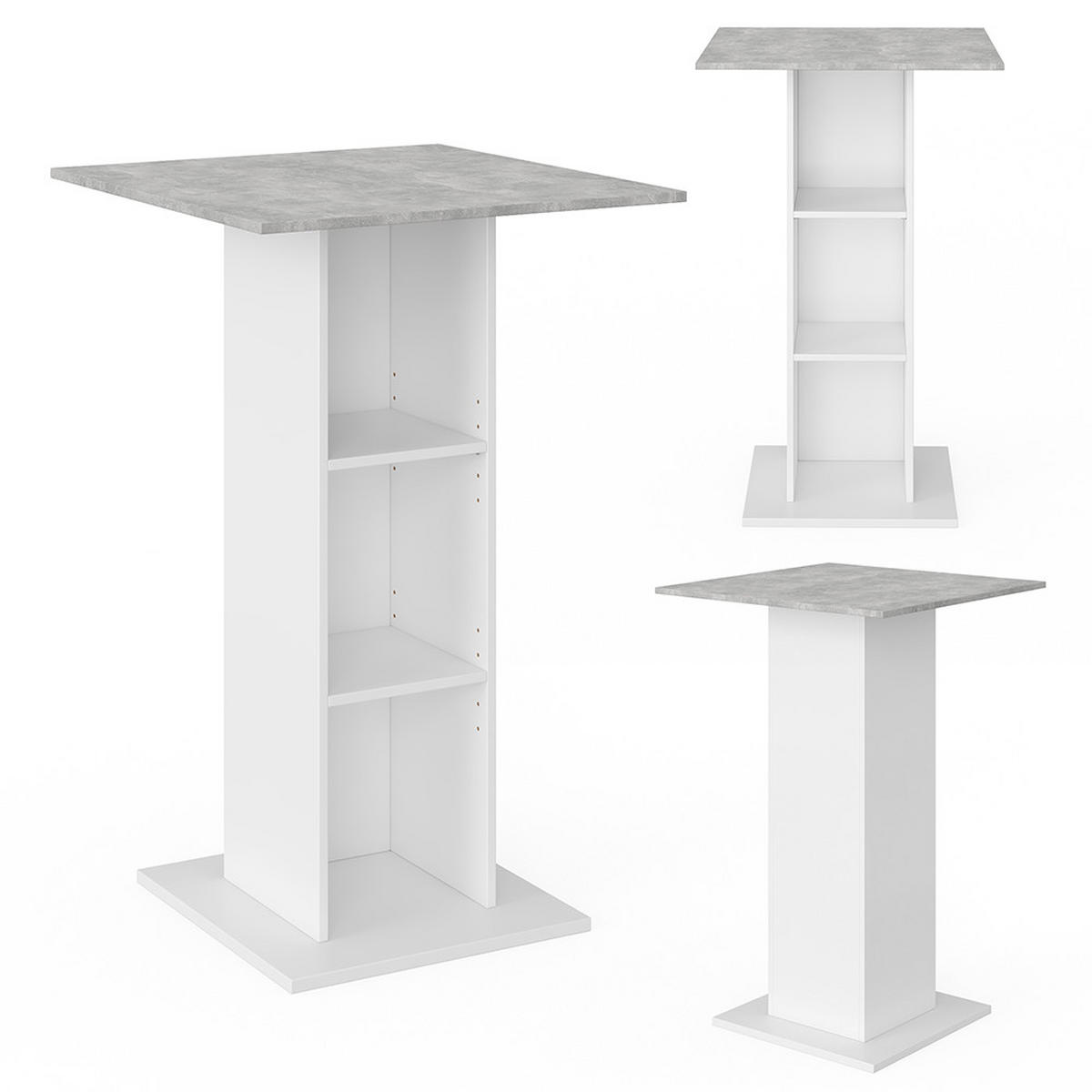 BARTISCH Rodeo Beton 70 x 70 cm - Grau, Holzwerkstoff (70/109/70cm) - Vicco