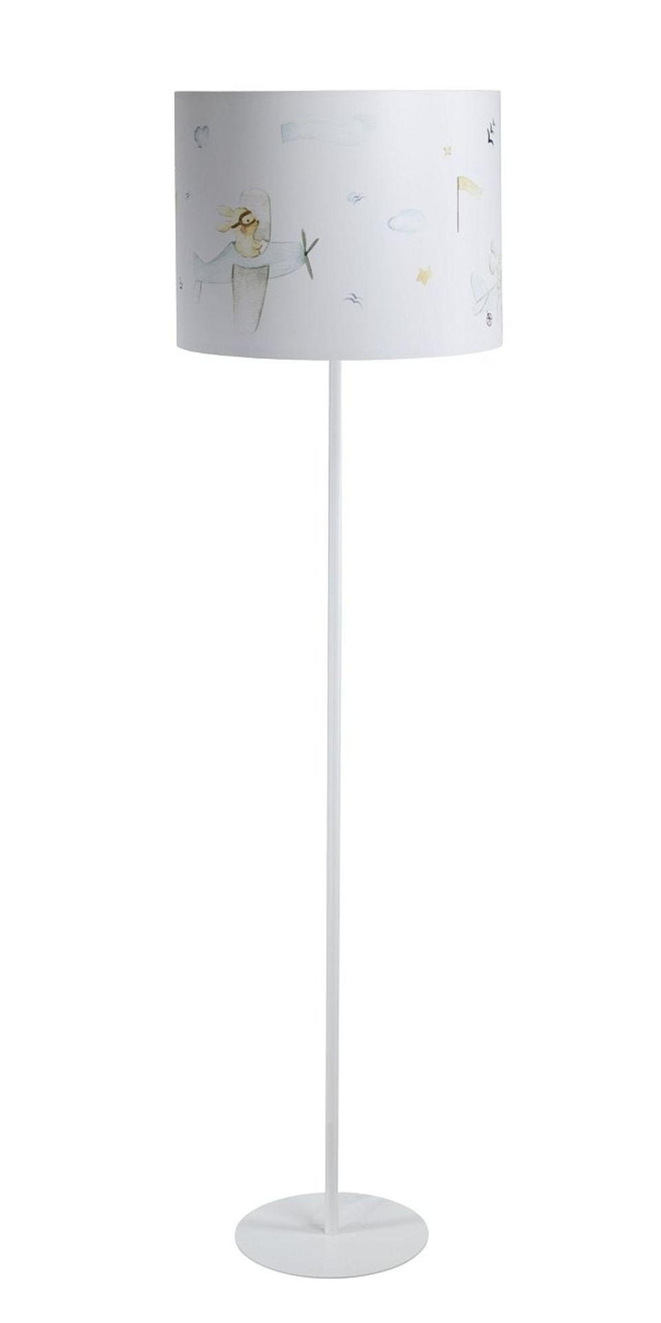 STEHLAMPE Bunt 40/30 cm - Multicolor/Weiß, Kunststoff (30/3.8/30cm) - ONZENO