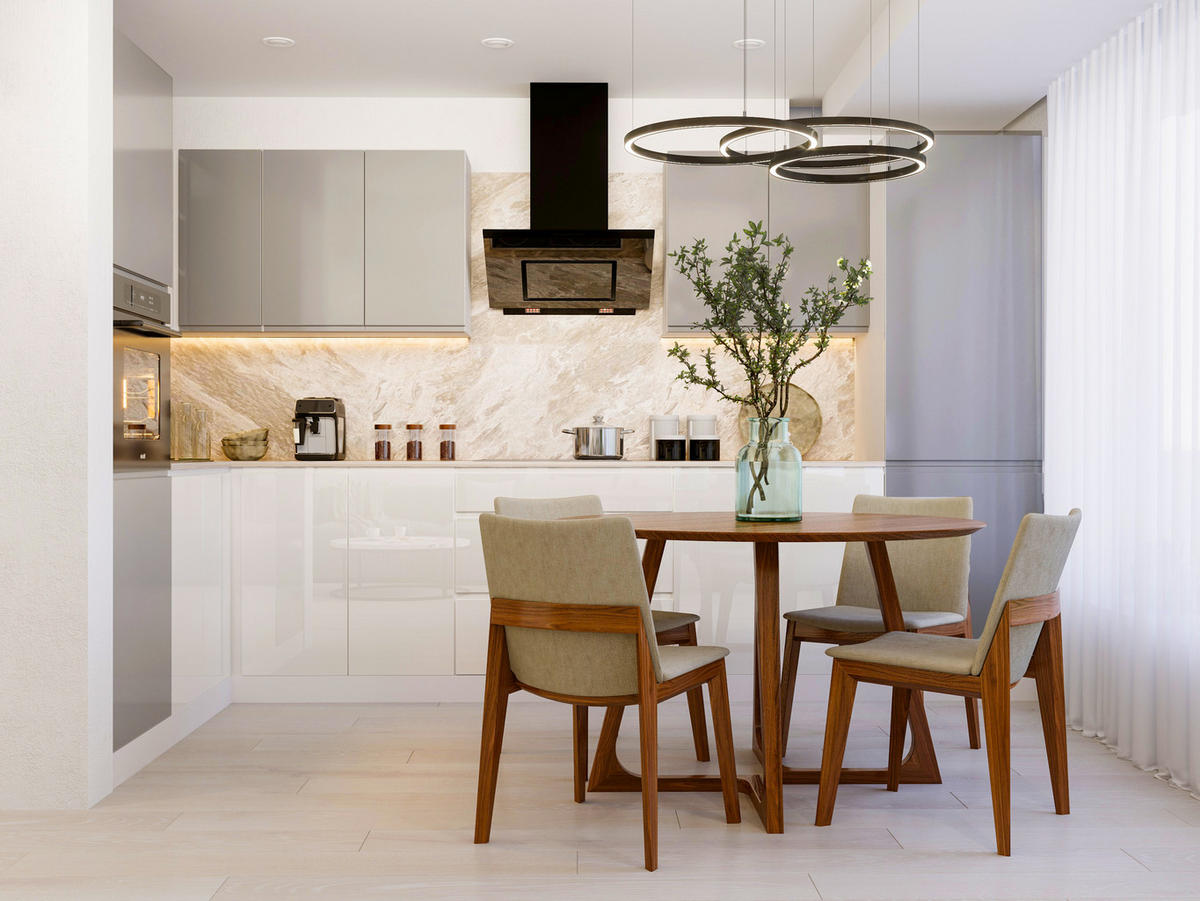 ECKKÜCHE 300x140 cm Glanzia – KU-S07 – Grau / Weiß – Hochglanz - Weiß Hochglanz/Grau, Holzwerkstoff (300/212/140cm) - hi-markt