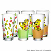 TRINKGLÄSER Haribo bunt 380 ml 6er Set - Multicolor, Glas (0.38L) - Ritzenhoff Breker