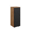 MIDISCHRANK Irma Anthrazit gestreift 30x81 cm mit 1 Schublade 2 Fächer - Anthrazit, Holzwerkstoff (30/81/30cm) - Vicco