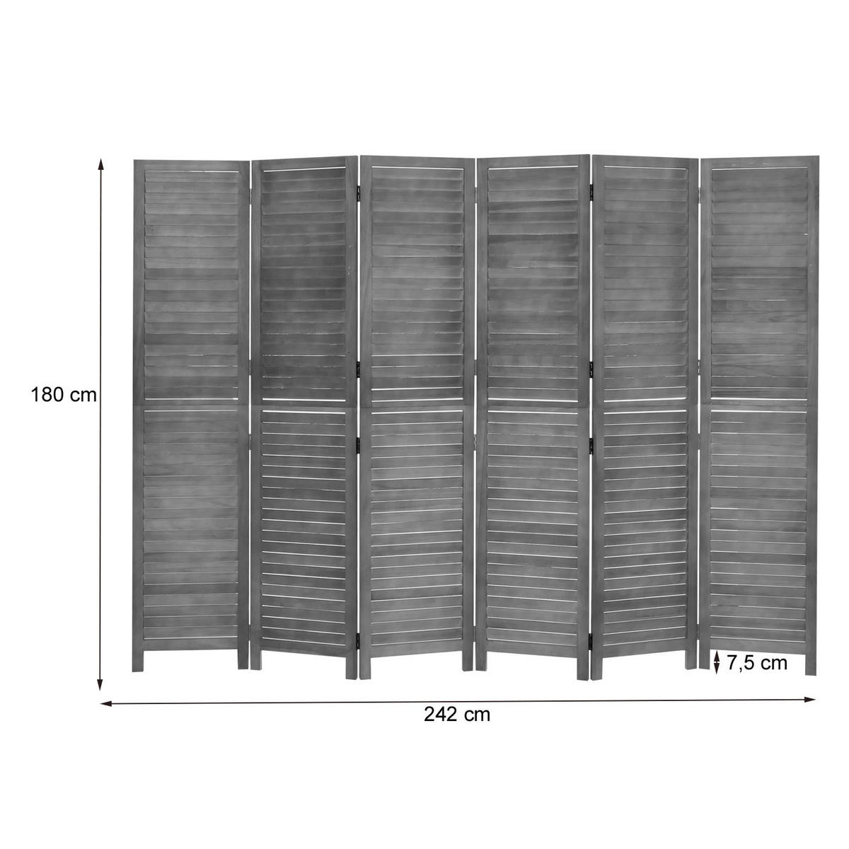 PARAVENT C30B Braun - Braun, Holz (242/180/2cm) - MCW