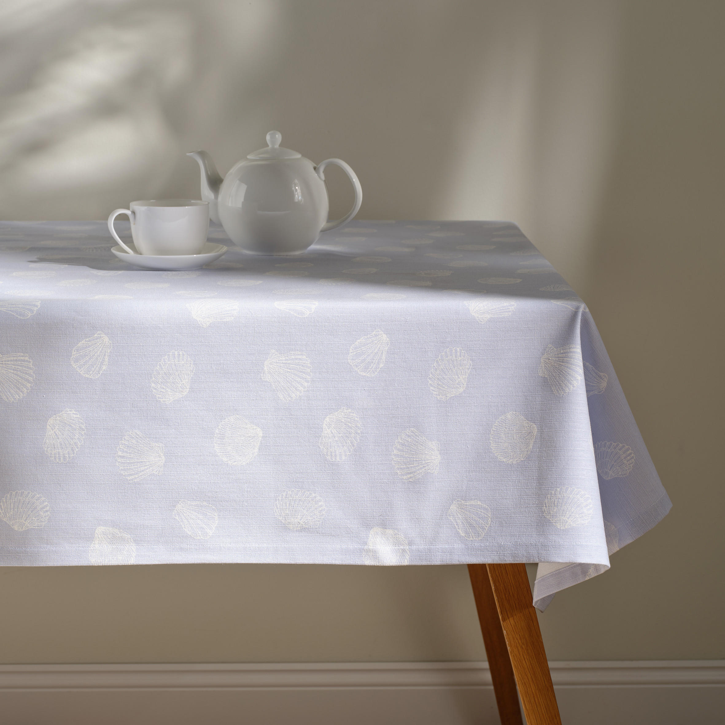 TISCHDECKE Coquellie - Hellblau, Textil (180/130/1cm) - home&you