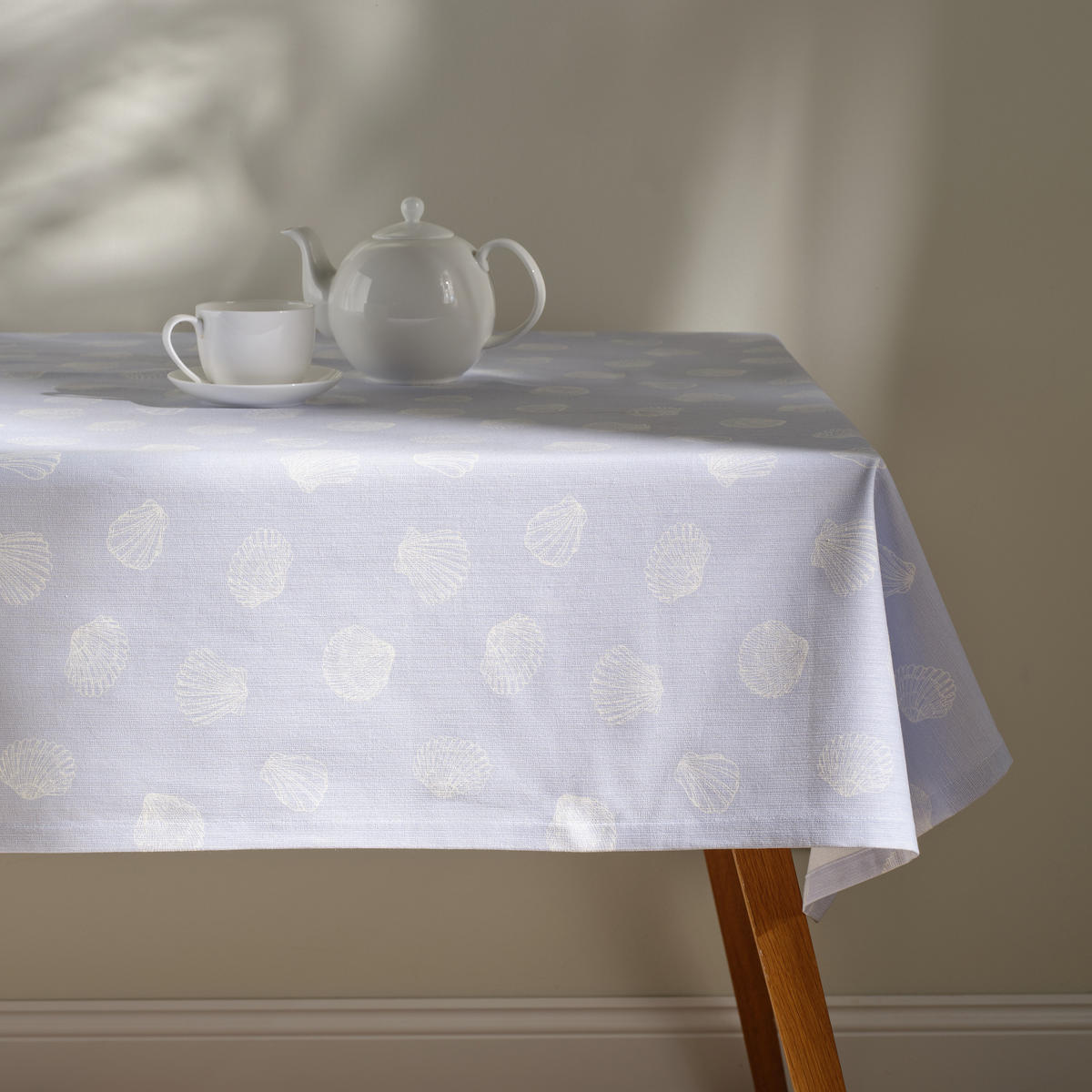 TISCHDECKE Coquellie - Hellblau, Textil (180/130/1cm) - home&you