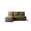 ECKSOFA mit Schlaffunktion SAVIO MINI Curio 20 Links - Braun, Textil (200/140cm) - Bedante