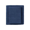 DUSCHTUCHSET Turin - 2-teilig - 70 x 140 cm - Dunkelblau - Dunkelblau, Textil (70/140cm) - SCHIESSER