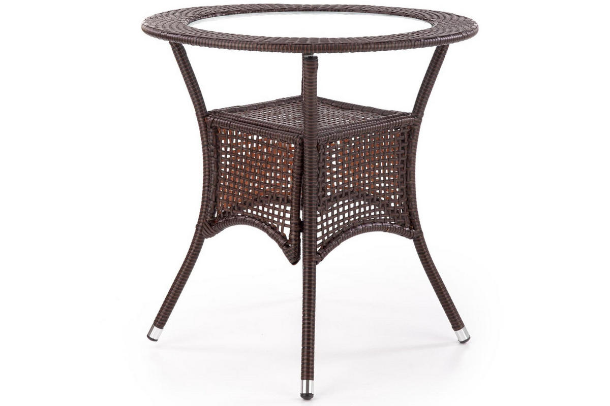 GARTENTISCH MAGO modern, dunkelbraun - Dunkelbraun, Kunststoff (74/74/74cm) - KONSIMO®