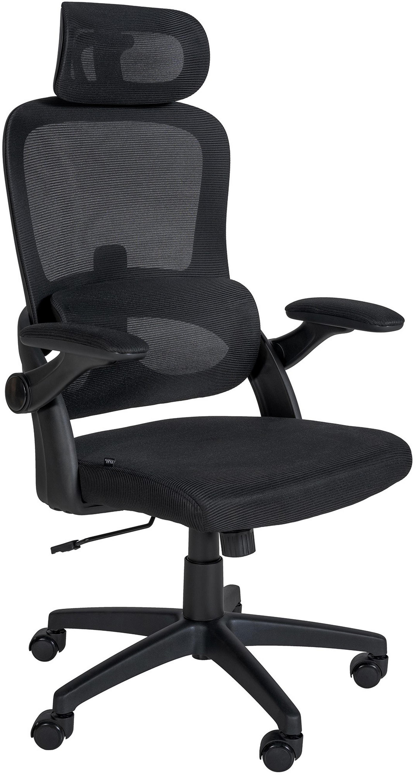 BÜROSTUHL Mavik schwarz - Schwarz, Kunststoff/Metall (60.5/111/61.5cm) - TPFLiving