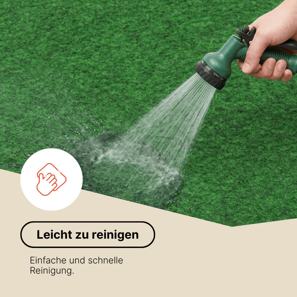 RASENTEPPICH PEMBA Grün 400/440 cm - Grün, Textil (400/440cm) - Tapiso