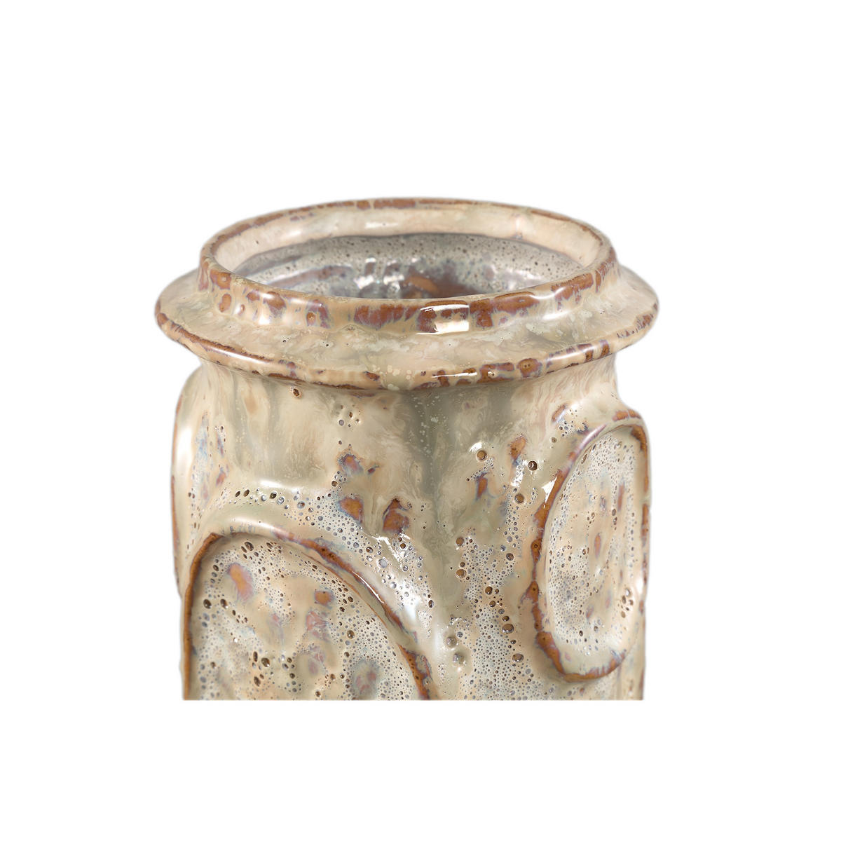 TOPF Gregorie Beige 12/12/24.5cm - Beige, Keramik (24.5cm) - PTMD Collection