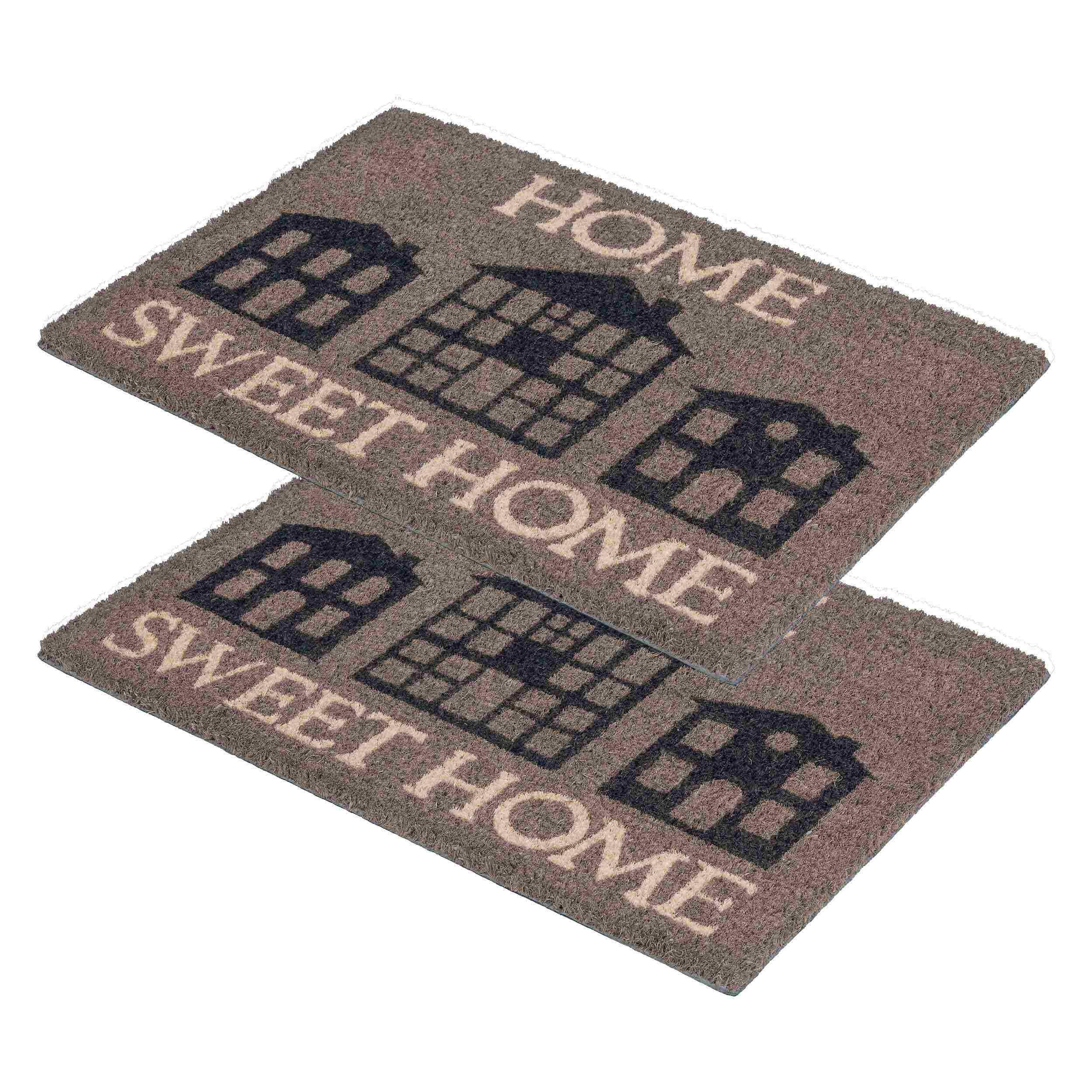 FUSSMATTE COCO STYLE 2ER SET - Beige, Textil (40/60cm) - Astra