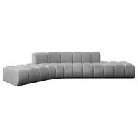 ECKSOFA modulares Sofa Solven-L1 - 380x174x70 cm Grau - Hellgrau, Holzwerkstoff/Textil (380/174cm) - ALTDECOR