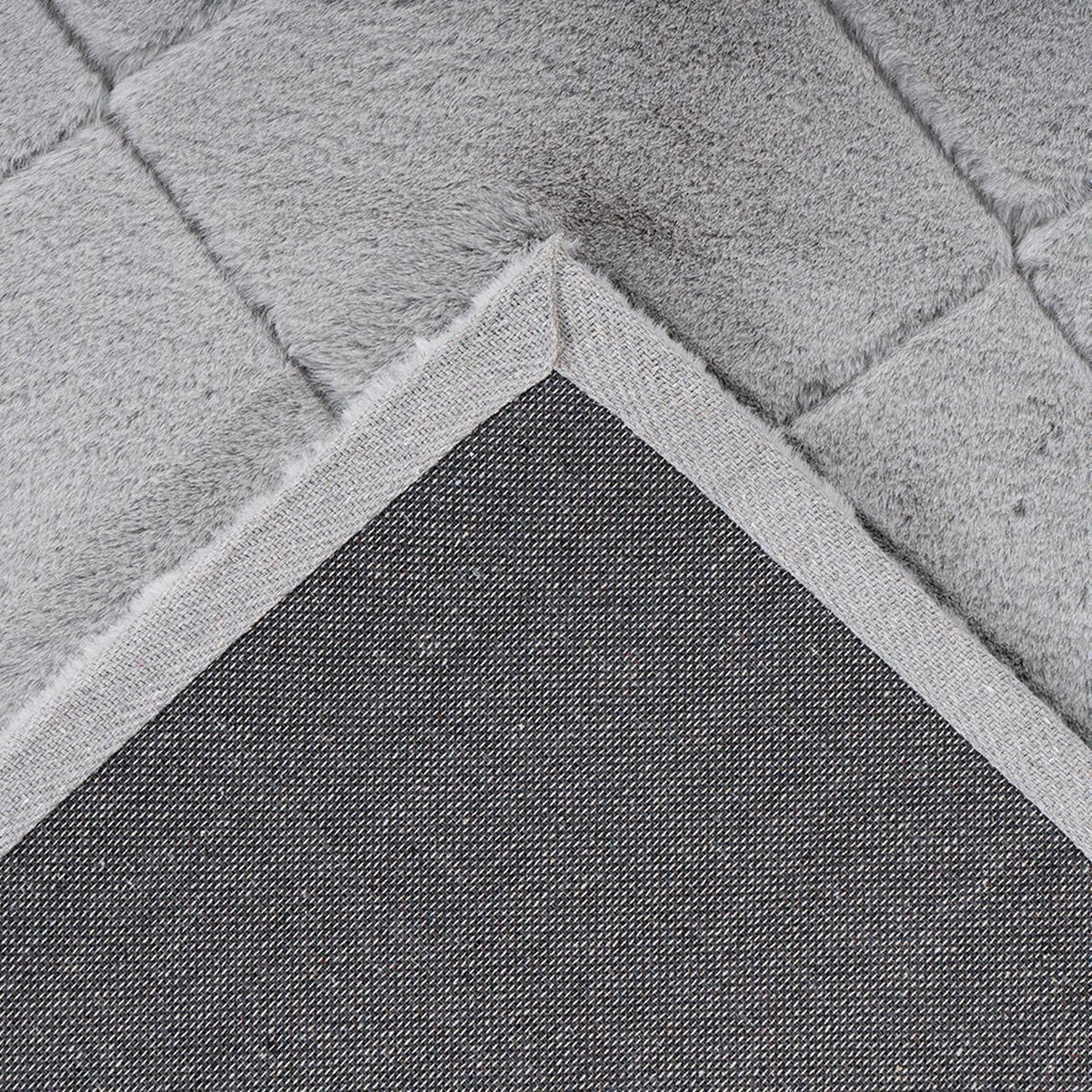 HOCHFLOR-TEPPICH Moment 600 Grau 160x230 cm - Grau, Textil (160/230cm) - carpet city