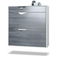 SCHUHSCHRANK Kolmio Fronten in Avola-Anthrazit - Anthrazit, Holzwerkstoff (190/185/33cm) - Vladon