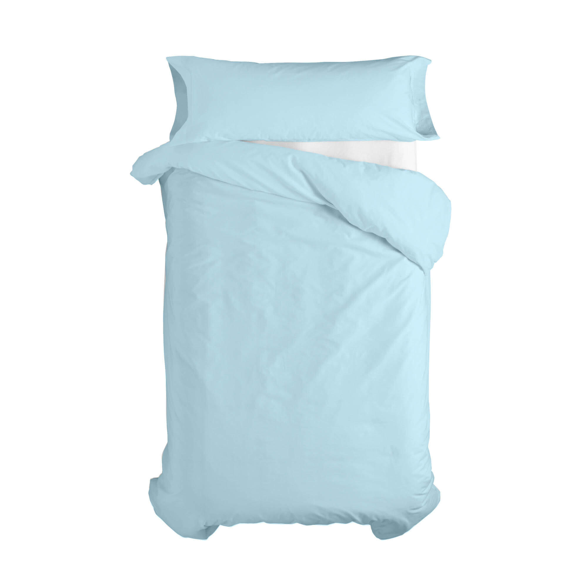 BETTBEZUG 2er-Set teiliges basic 135/140x200 cm (standardgrösse) blau - Blau, Textil (140/200cm) - Happy Friday
