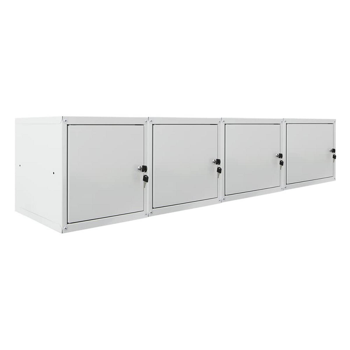SCHLIESSFACHWÜRFEL Cubic 4er-Set 35x35x35 cm Grau - Grau, Metall (70/70/35cm) - PROREGAL