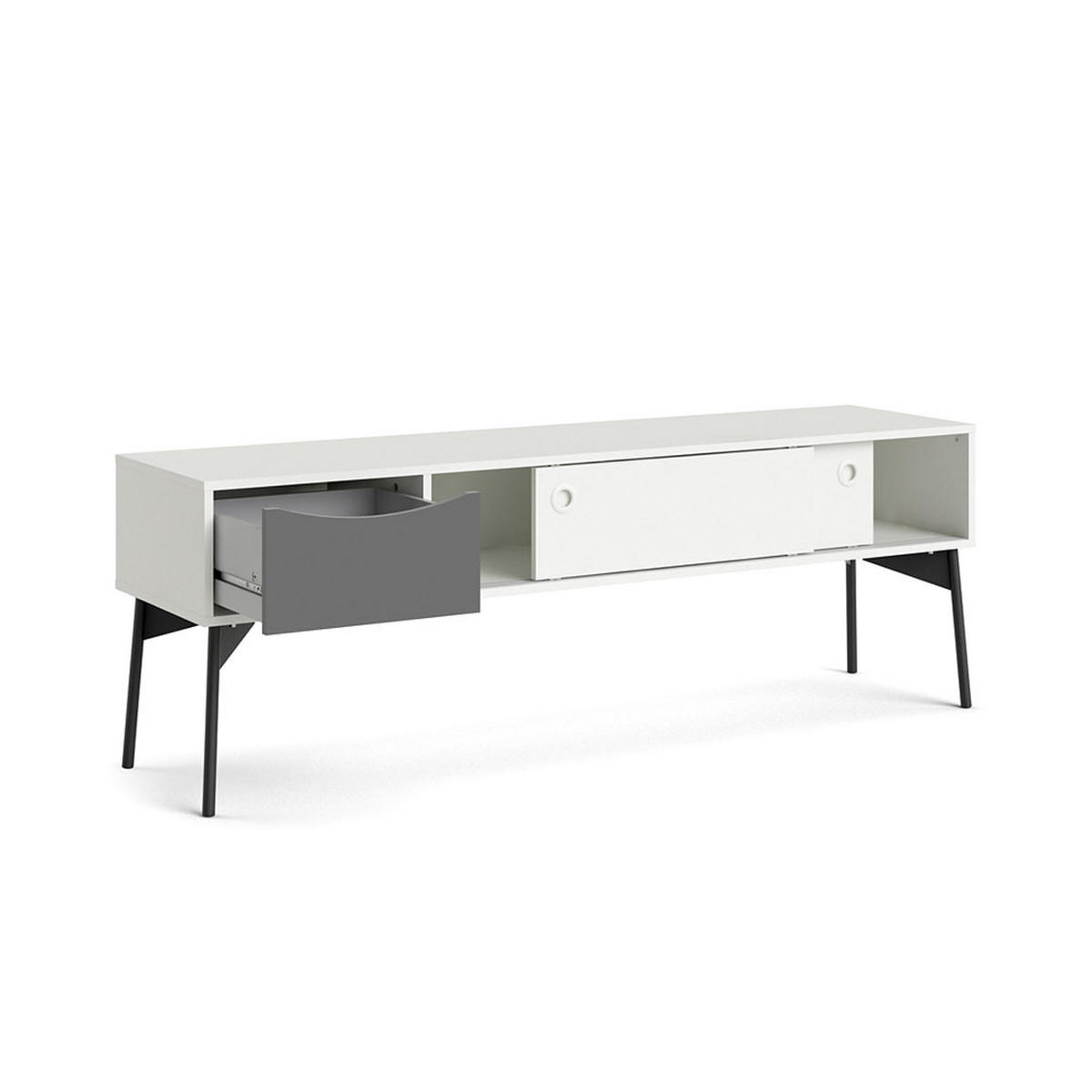 TV-ELEMENT weiß - Weiß, Holzwerkstoff (154/53/39cm) - ebuy24