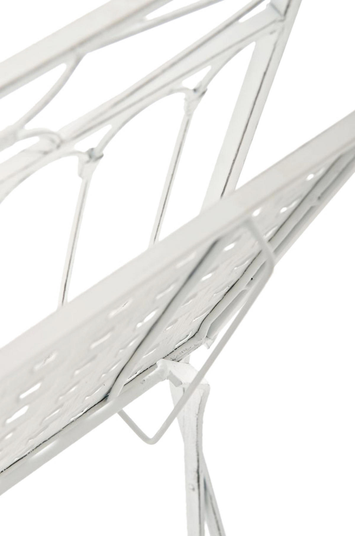 KLAPPSTUHL Asiri - 2er Set - antik weiß - Weiß, Metall (40/43/95cm) - TPFLiving