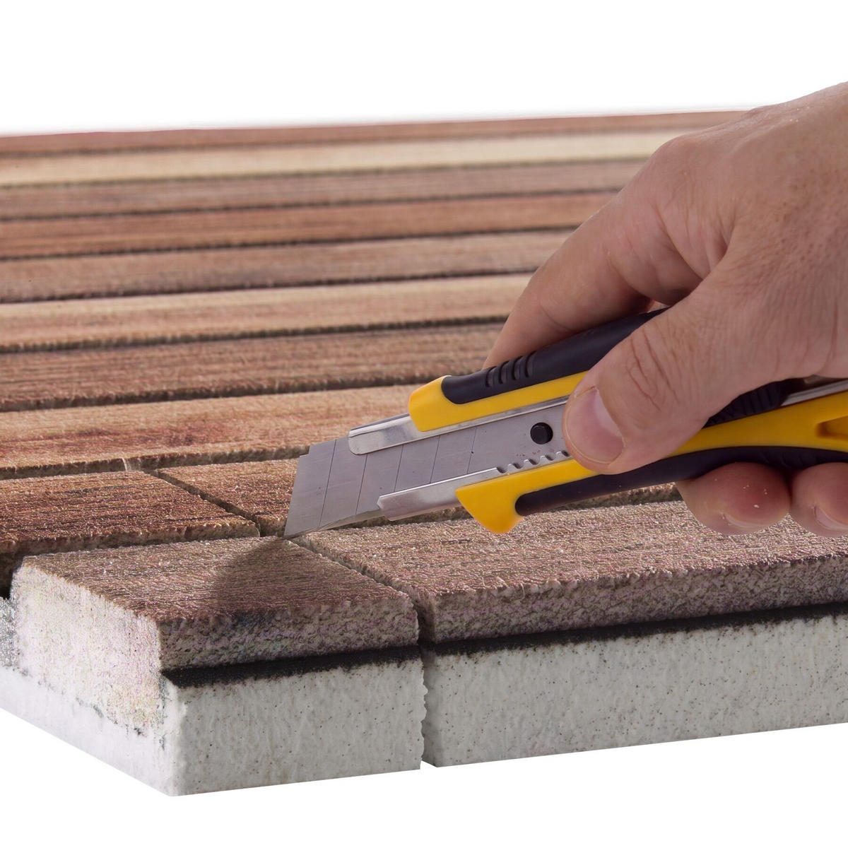3D-WANDPANEELE , 100 x 50 x 2,5 cm, 2,5 m² Abdeckungsfläche, flexibel zuschneidbar, Naturholz dunkel - Naturfarben, Kunststoff (50/2/100cm) - tectake