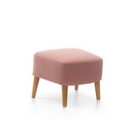 MASSENO Sitzhocker RYZE, Modern Polsterhocker, Fußhocker Rosa - Rosa, Holzwerkstoff/Kunststoff (45/43/56cm) - MASSENO