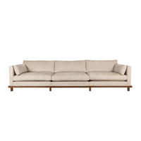 SOFA 4,5-SITZER Blossom Sand/ Beige - Beige/Creme, Textil (335/80/101cm) - Zuiver