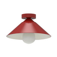 DECKENLEUCHTE - Rot, Metall (25/25/15cm) - Lumicom
