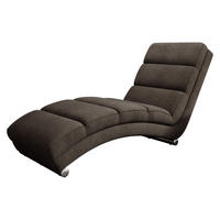 RELAXLIEGE Holiday - Chromfarben/Beige, Holz/Textil (62/84/180cm) - MIRJAN24