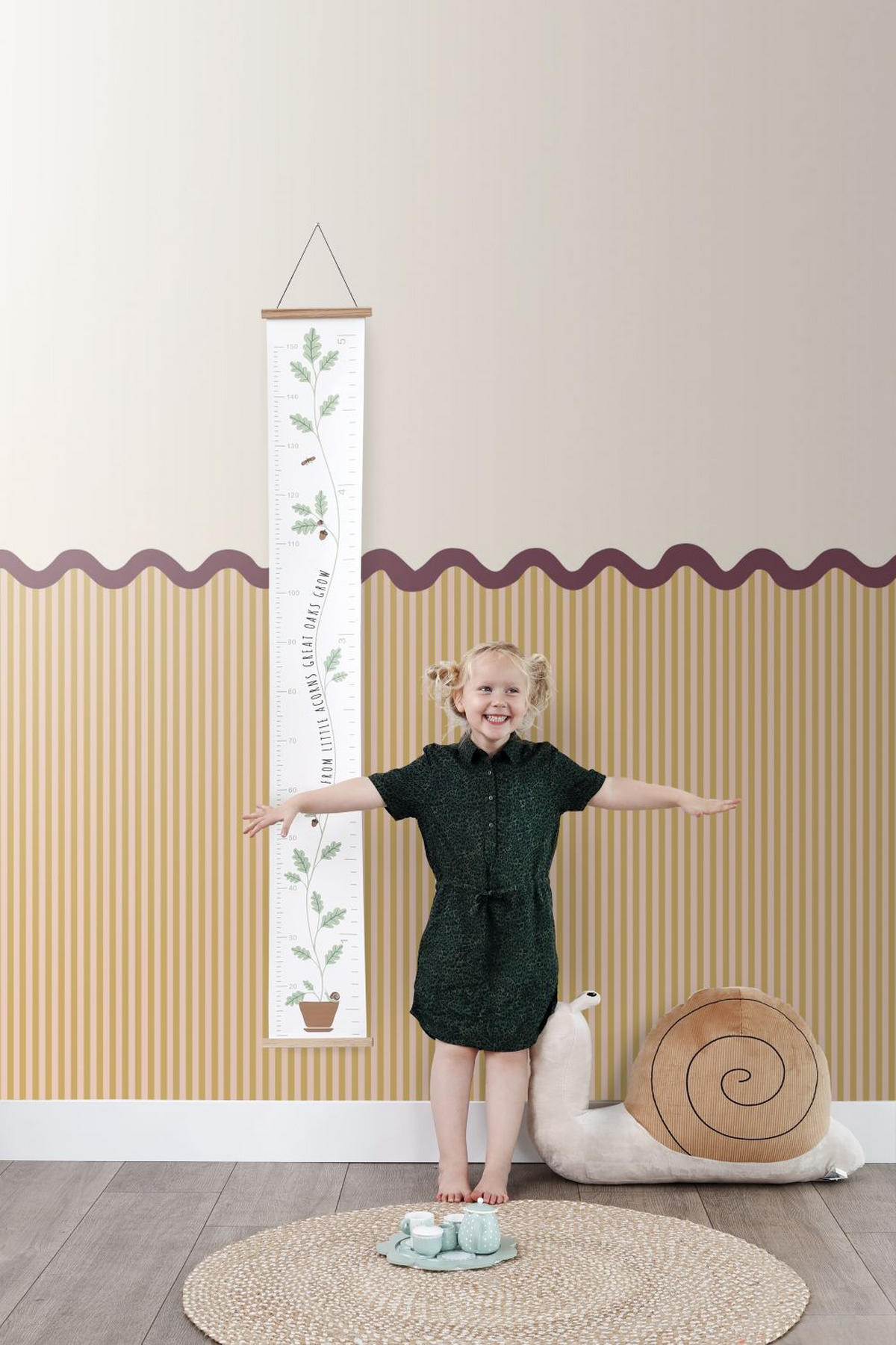 FOTOTAPETE halbhohe Wandverkleidung 2.5 x 2.79 m - Gelb, Papier (250/279cm) - ESTAhome